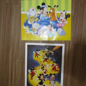 2 OSP Posters Vintage 1986 Walt Disney Evolution Of Mickey Mouse and Kid Doctor